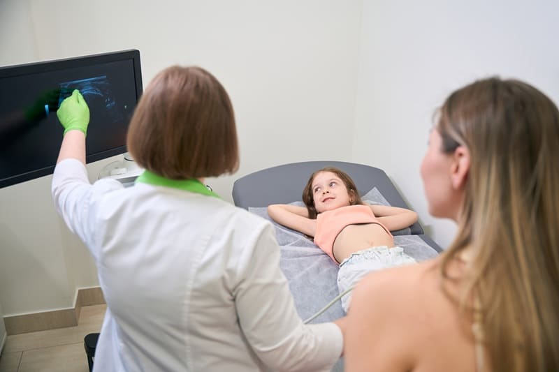 Ultrasonido de apéndice en niños en Jalisco, México